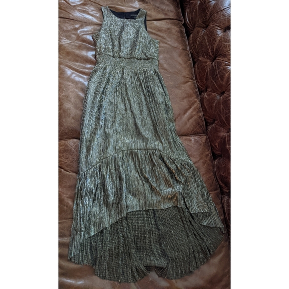BANANA REPUBLIC High Low Metallic Dress - Picture 13 of 16